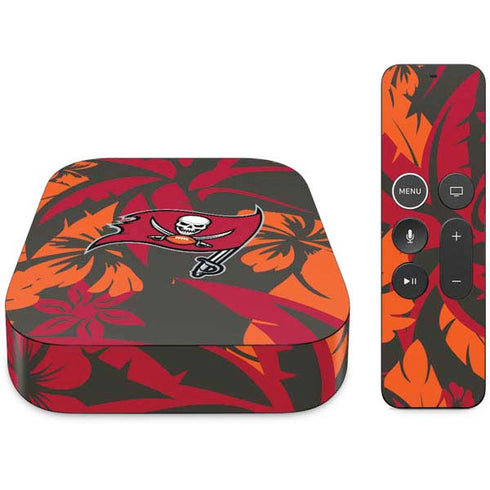 NFL Tampa Bay Buccaneers Tropical Print Apple TV Skin